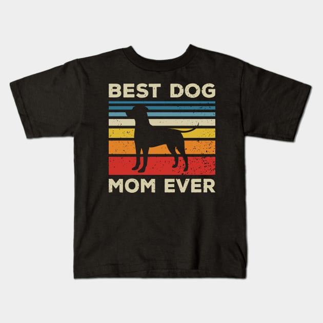 Best Dog Mom Ever Kids T-Shirt by Donebe